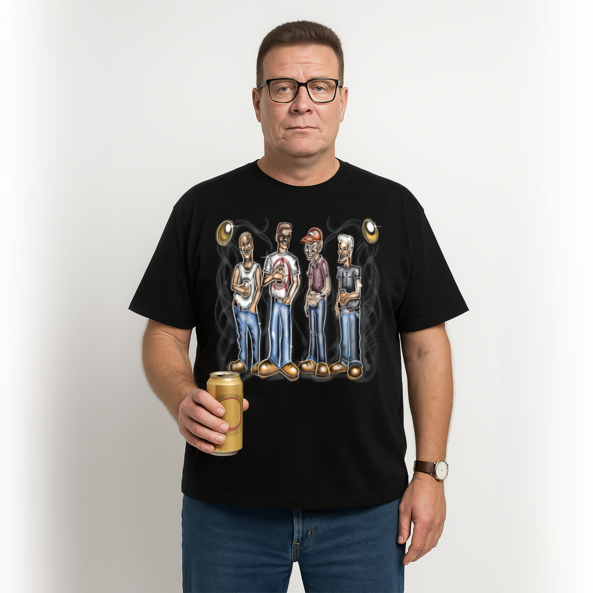 KING OF THE HILL AIRBRUSH T-SHIRT