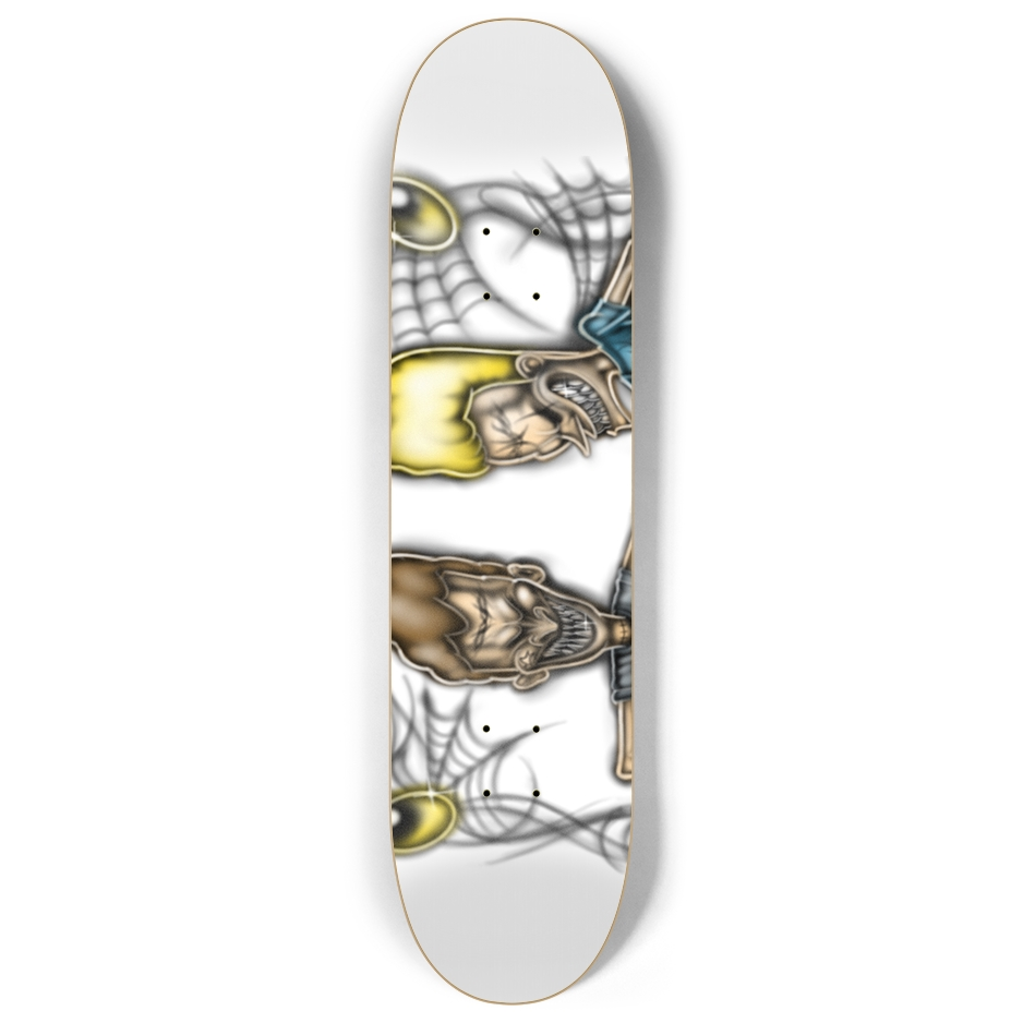 BEAVIS AND BUTT-HEAD AIRBRUSH SKATEBOARD