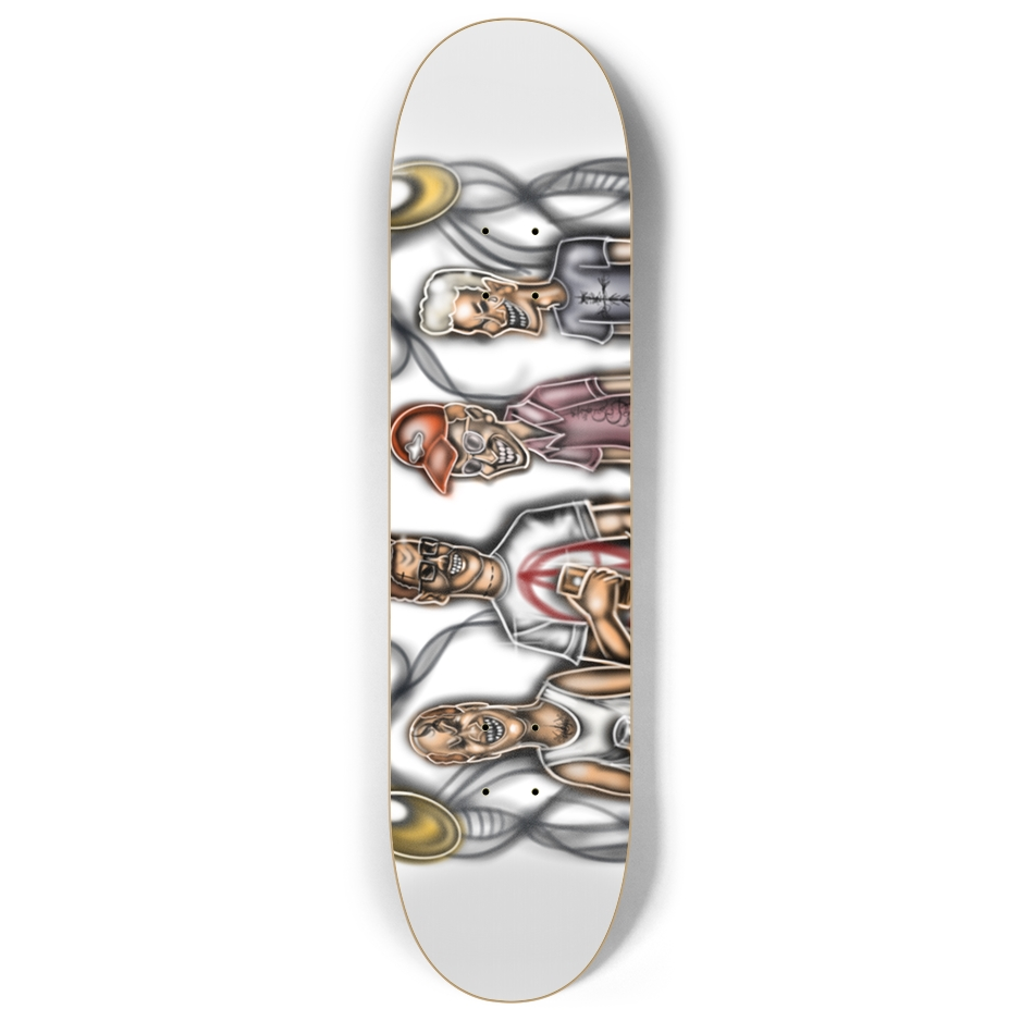 KING OF THE HILL AIRBRUSH SKATEBOARD